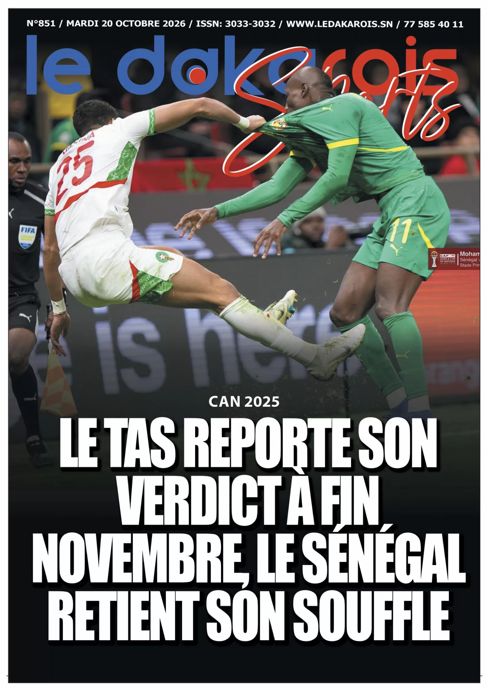 Le Dakarois Sports N°851 – 20/10/2026
