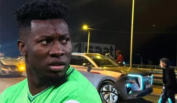 Turquie : André Onana victime d’un violent accident de la circulation, son état de santé rassurant