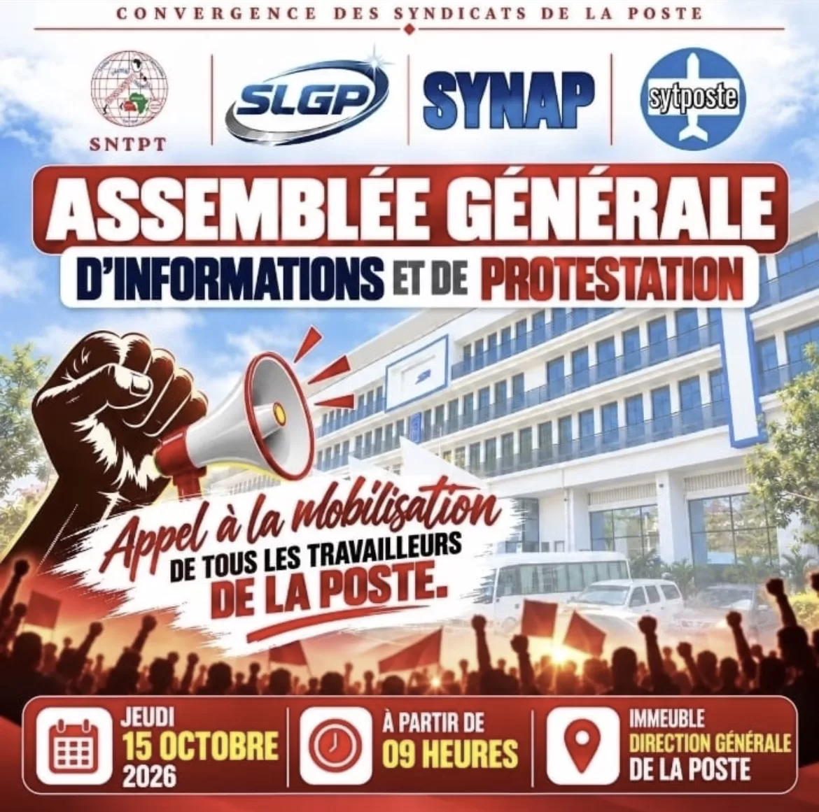 Poste : les syndicats annoncent un sit-in pour exiger le départ du directeur général