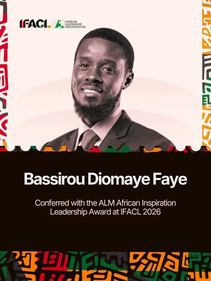 New York : Bassirou Diomaye Faye reçoit le Prix du leadership africain inspirant