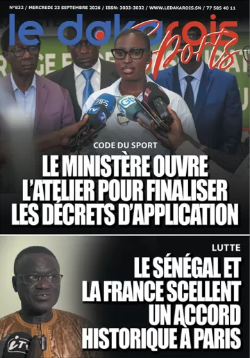 Le Dakarois Sports N°832 – 23/09/2026