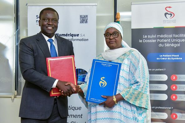 Vers une révolution numérique dans le secteur de la Santé au Sénégal : Signature d'une convention entre le MSAS et SENUM SA