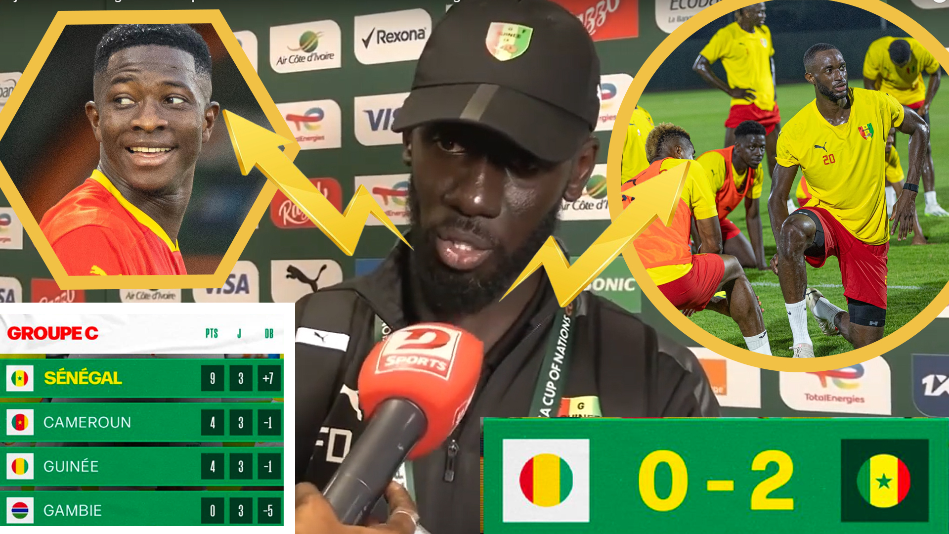 CAN 2023 - Réaction de Fousseni Diawara l'adjoint du coach guinéen après la défaite face au Sénégal