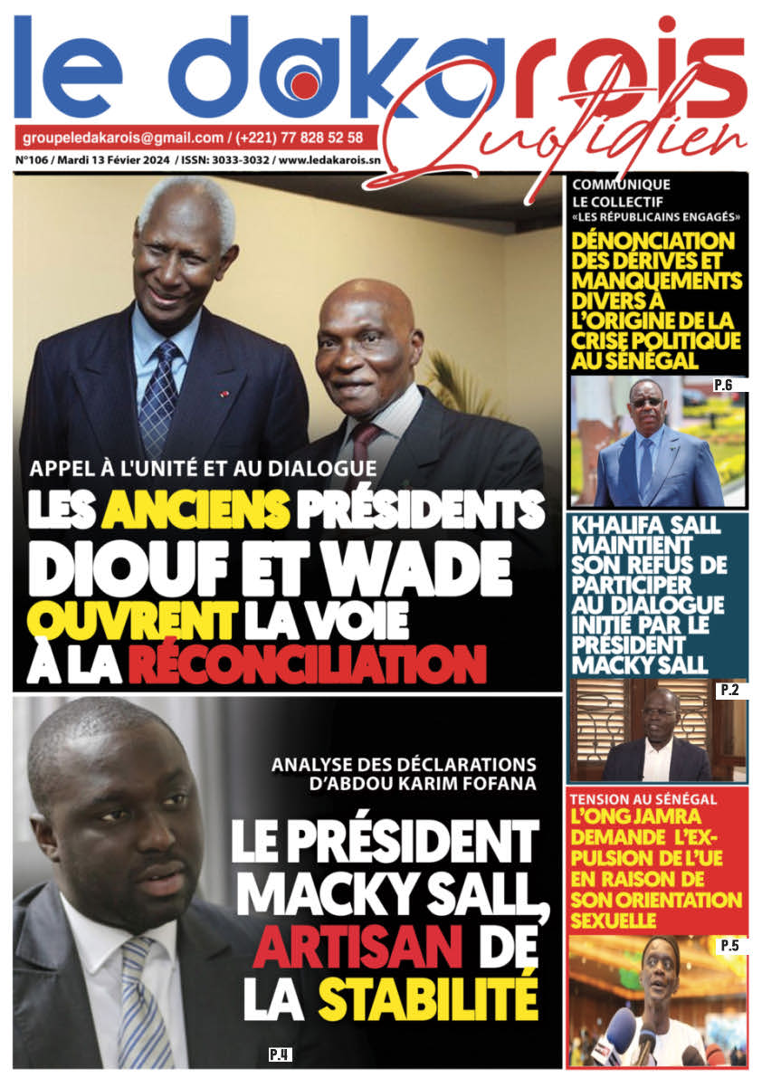 Le Dakarois Quotidien N°106 – du 13/02/24