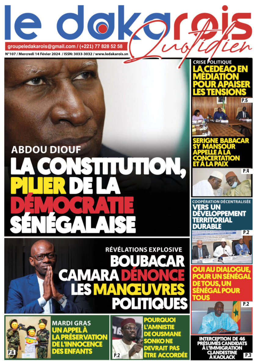 Le Dakarois Quotidien N°107 – du 14/02/24