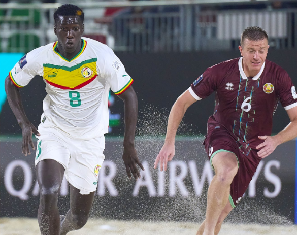 Défaite des lions du Sénégal en ouverture de la coupe du monde de beach soccer face à la Biélorussie (4-6)