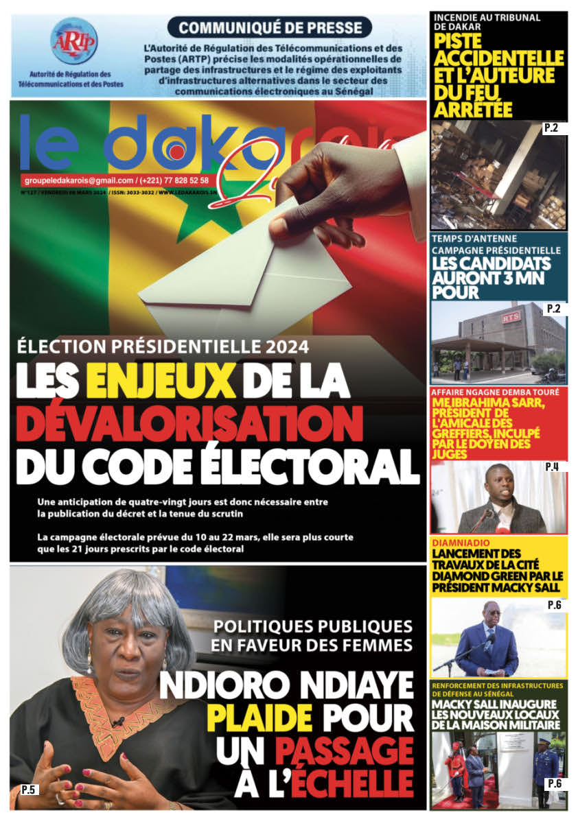 Le Dakarois Quotidien N°127 – du 08/03/24