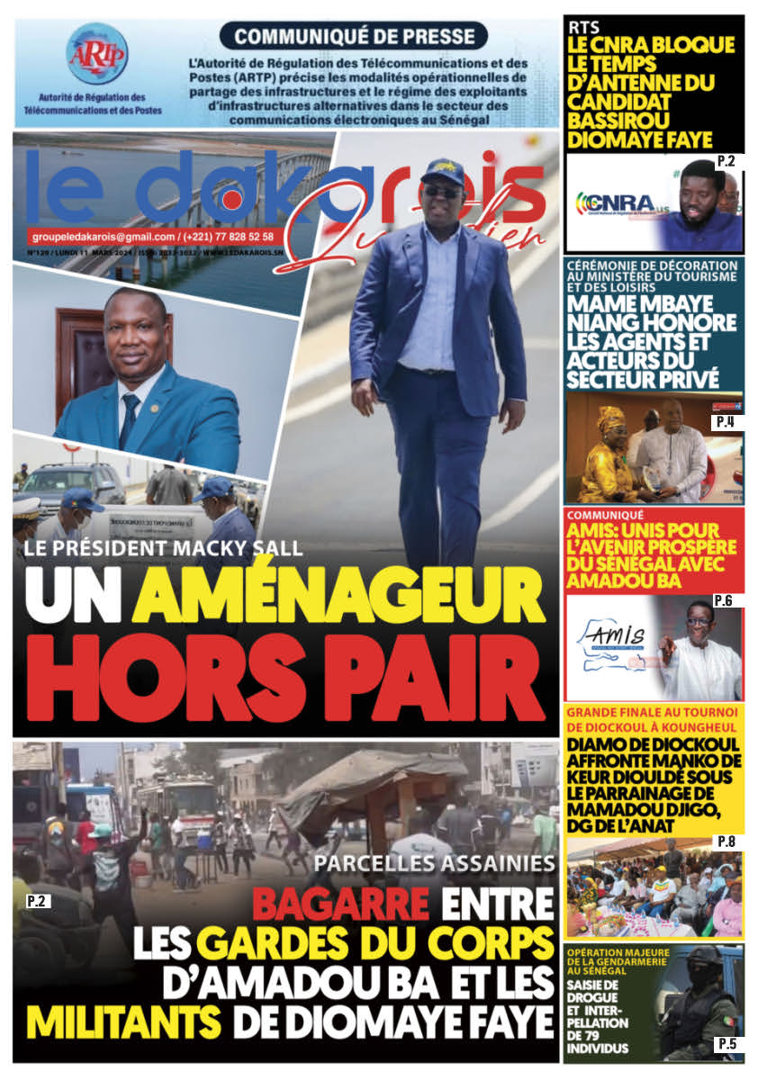 Le Dakarois Quotidien N°129 – du 11/03/24