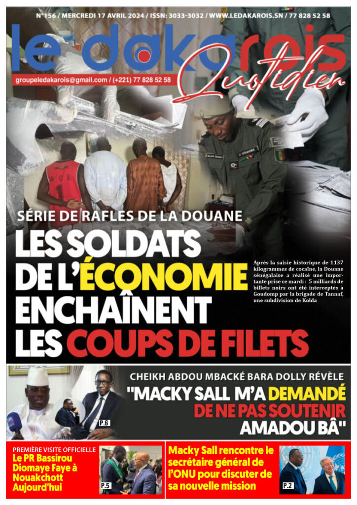 Le Dakarois Quotidien N°156 – du 17/04/24