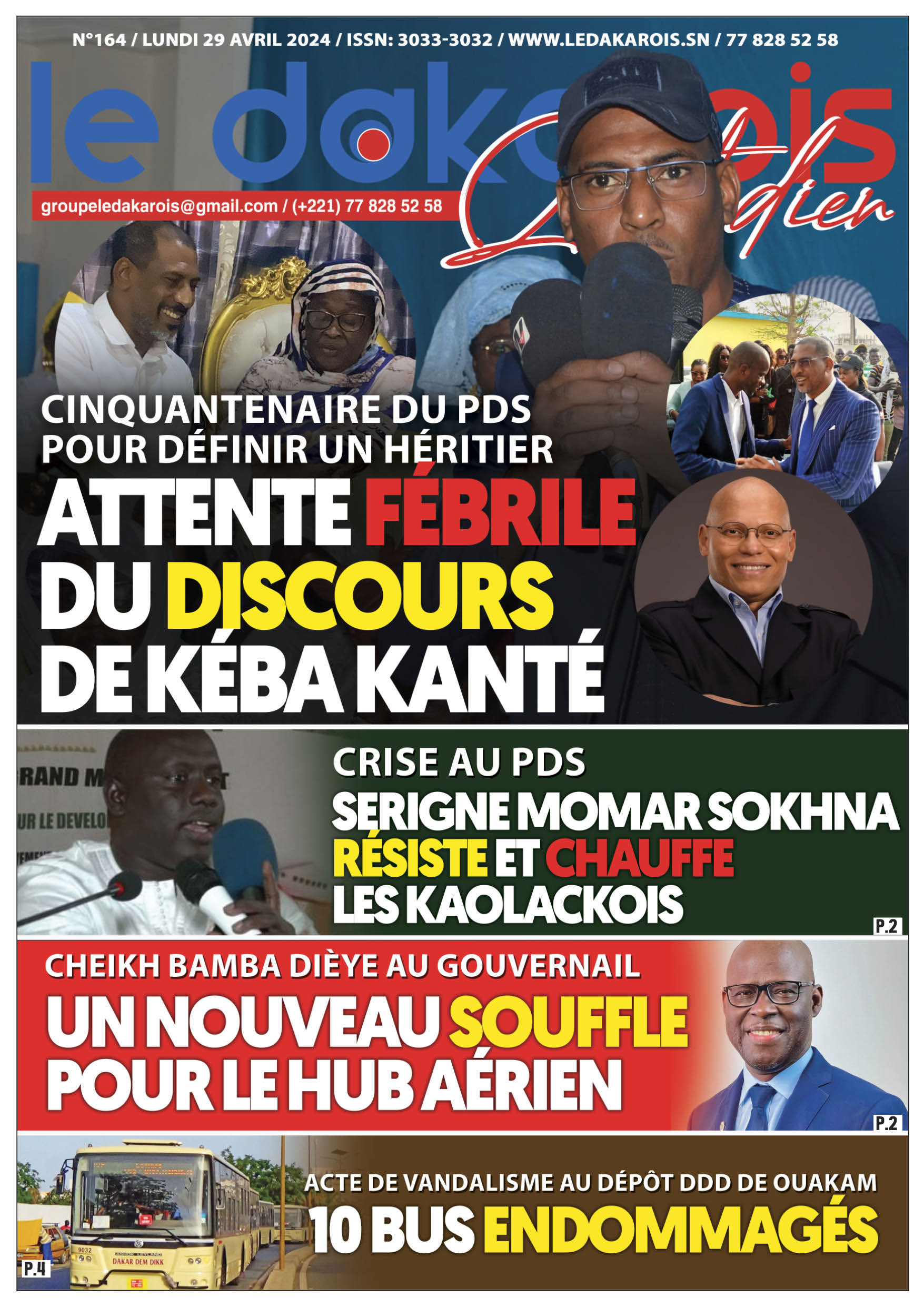 Le Dakarois Quotidien N°164 – du 29/04/24