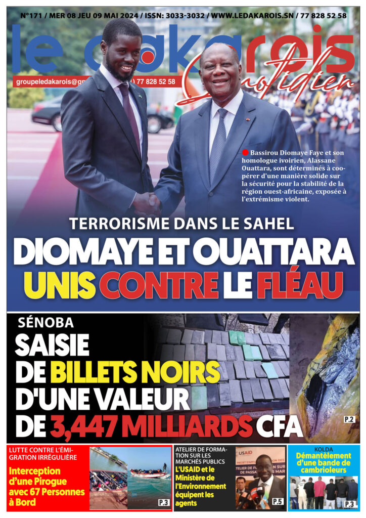 Le Dakarois Quotidien N°171 – du 08 et 09/05/2024