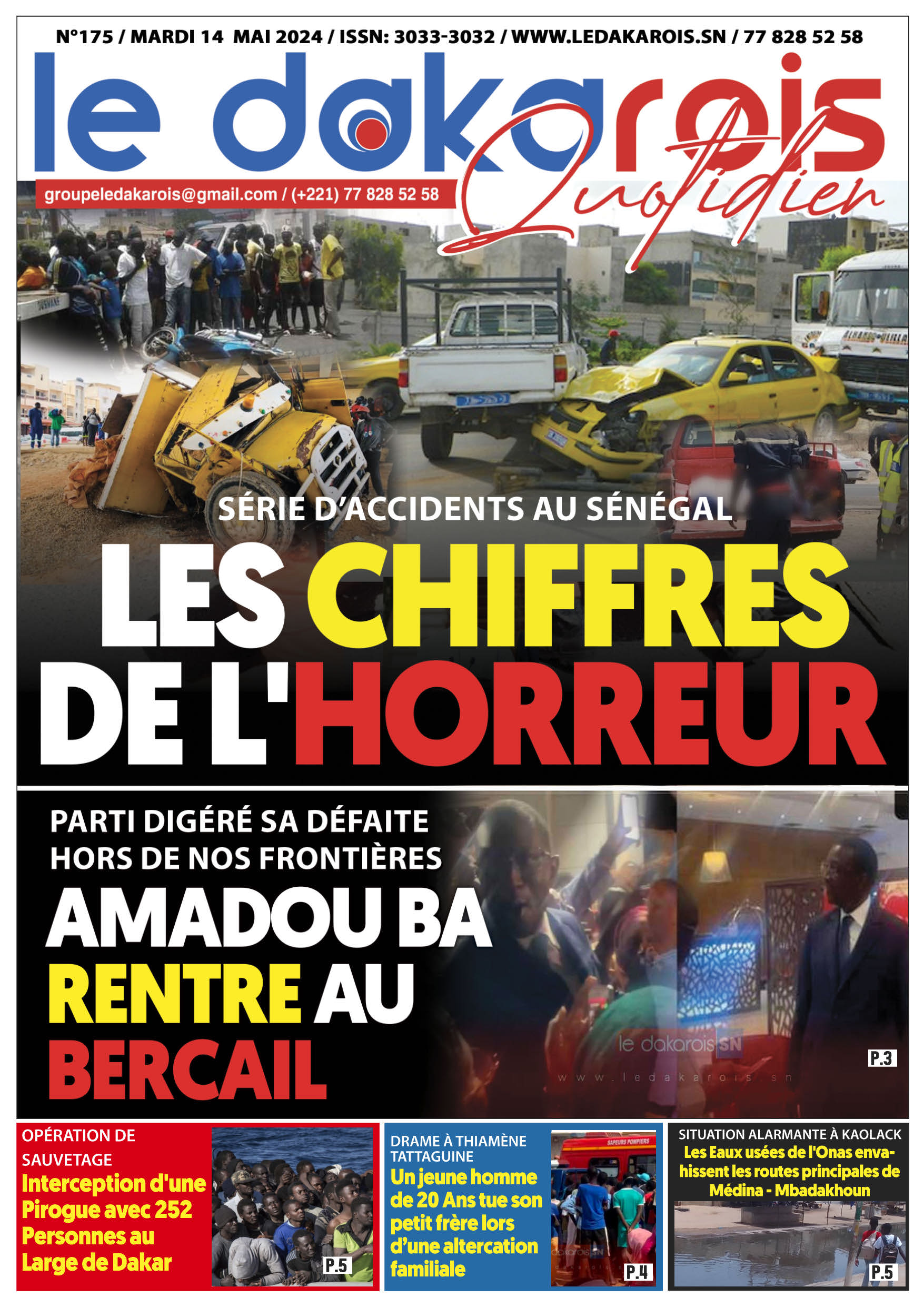 Le Dakarois Quotidien N°175 – du 14/05/2024