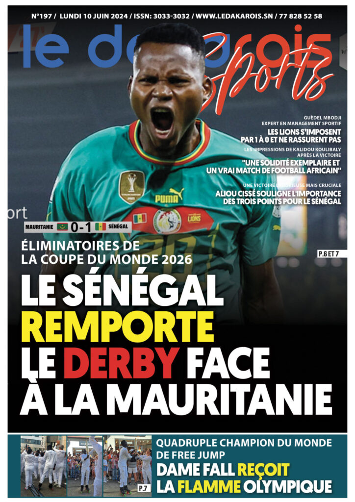 Le Dakarois Sports N°197 – du 10/06/2024