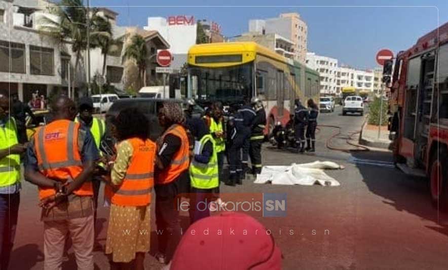 Accident du 19 juin impliquant un Bus Rapid Transit et une moto Jakarta à Dakar